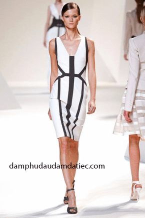 dam da tiec don gian sang trong mau trang soc den