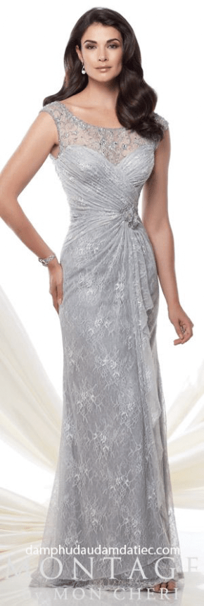 dam da tiec dang dai cho me co dau mau xanh be