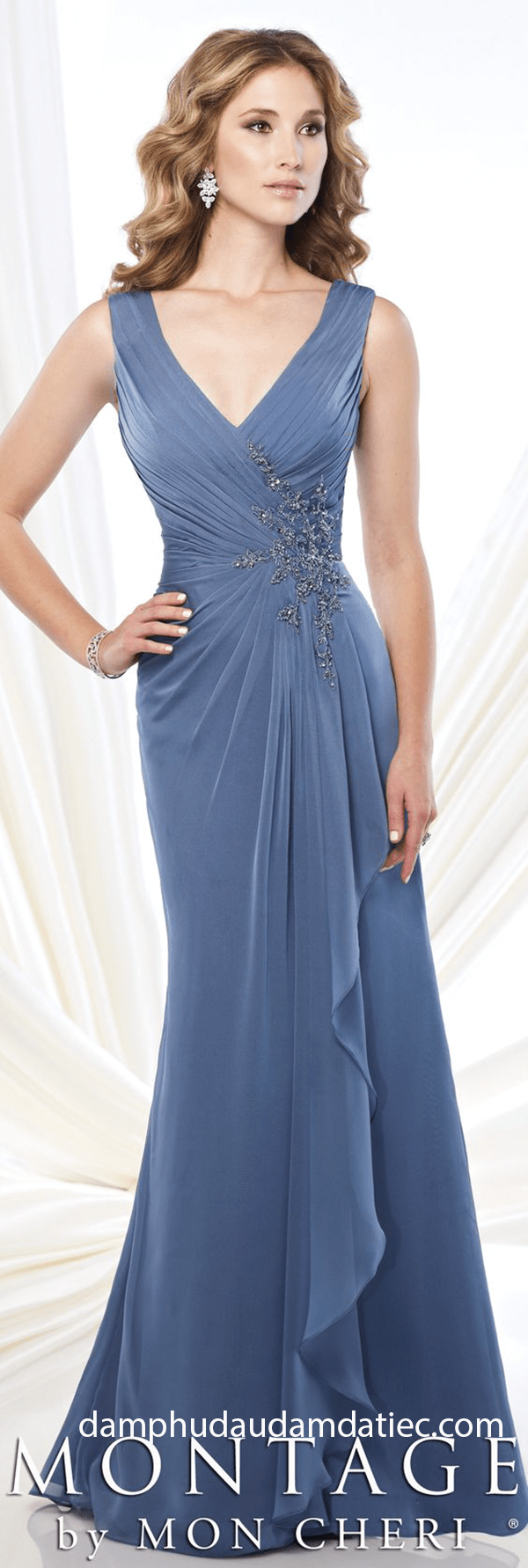 dam du tiec co tim mau xam nhat don gian sang trong 