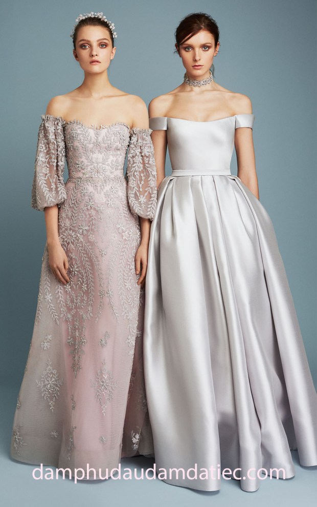 dam da hoi cong chua Reem Acra PreF17 look-30 may dam cuoi dam da tiec meera meera bridal