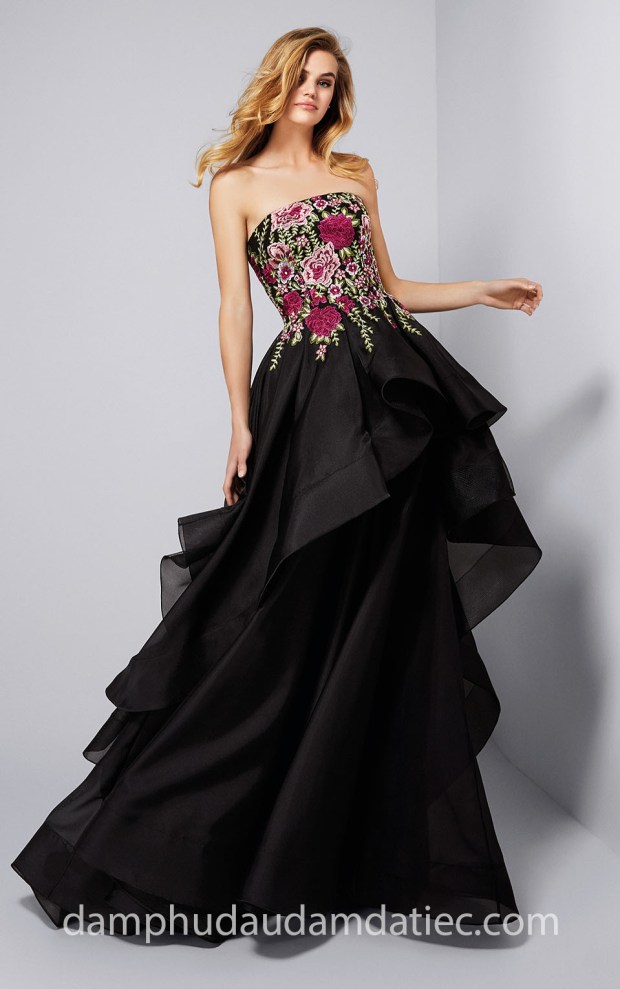 dam da tiec cup nguc Pronovias 17-18 genevieve_b dam da tiec cong chua may dam da tiec meera meera fashion concept