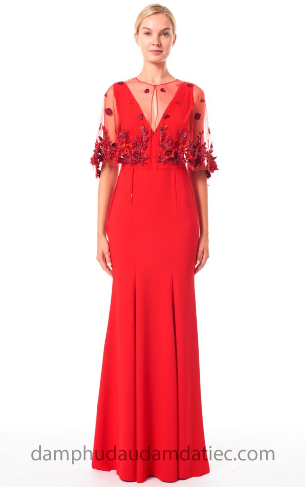 dam da tiec dep 2018 dam duoi ca Marchesa Spring18 447 may dam da tiec dep sai gon ao cuoi meera meera fashion concept