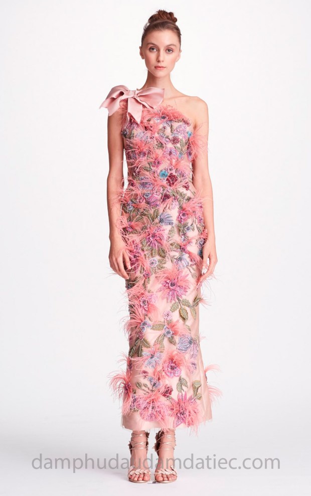 dam da hoi dep Marchesa SS18 Evening M21802 dia chi may dam da hoi dep sai gon ao cuoi cao cap meera meera fashion concept