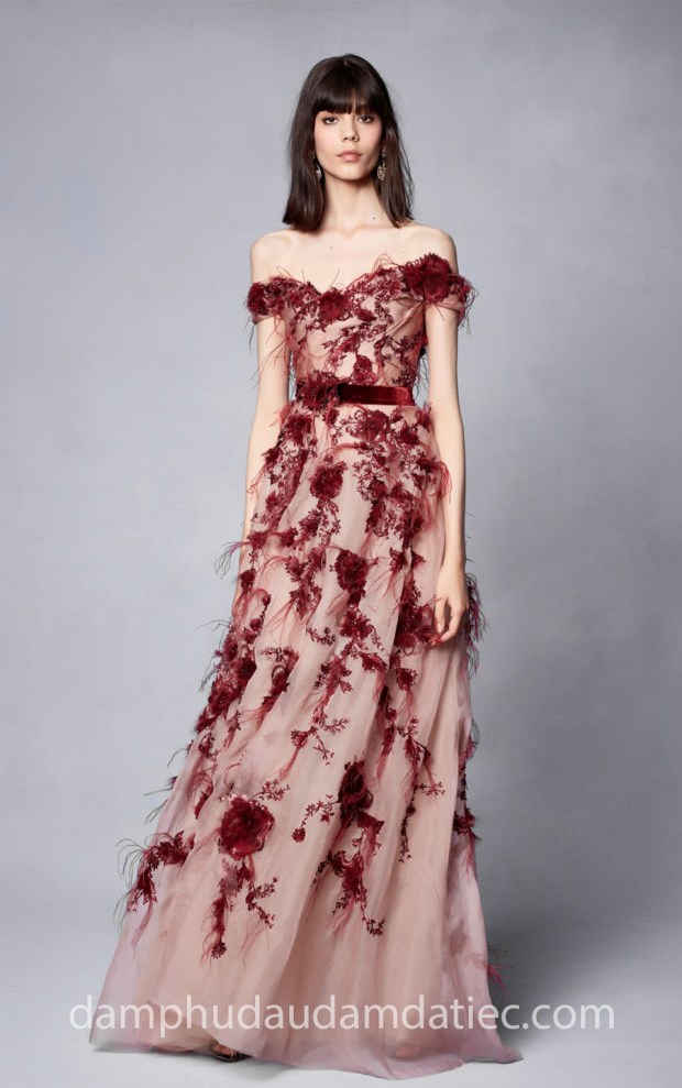 dam da tiec cong chua Marchesa Resort SS18 LOOK-4 may dam da tiec dep sai gon ao cuoi meera meera fashion concept