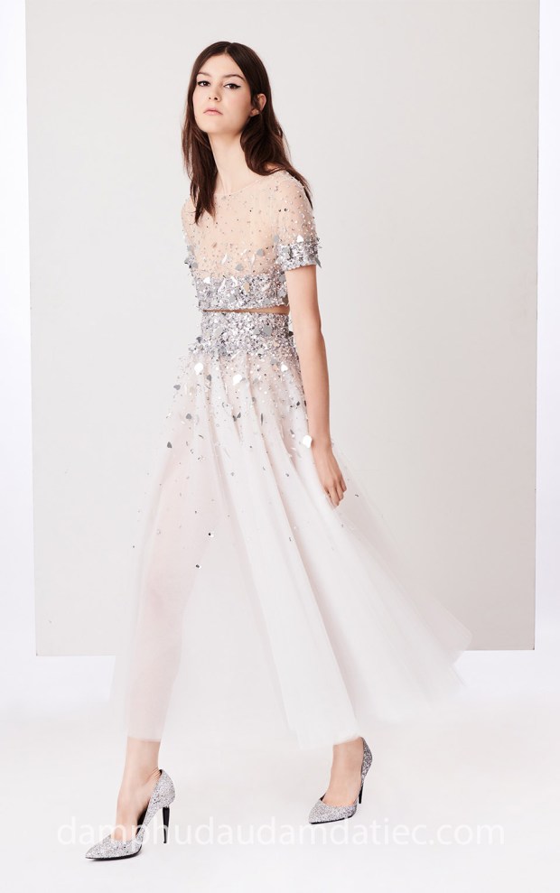 dam da tiec xuyen thau Oscar de la Renta 2018 SILVER dia chi may dam da tiec dam da hoi tp hcm ao cuoi meera meera fashion concept