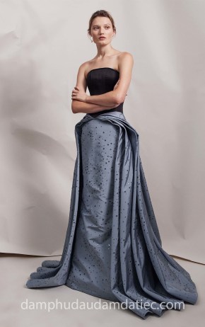 ĐẦM DẠ HỘI CÚP NGỰC Elizabeth-Kennedy-Spring-2018 TÙNG XẾP TẦNG ẤN TƯỢNG NN4808 MAY ĐẦM DẠ HỘI ĐẸP sÀI gÒN XƯỞNG MAY VÁY CƯỚI cao cấp Meera Meera Bridal