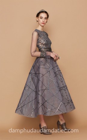 may đầm dạ tiệc đẹp TP HCM váy dạ tiệc tea length Georges Hobeika 2018 địa chỉ may đầm dạ hội đẹp sài gòn xưởng áo cưới Meera Meera Fashion Concept