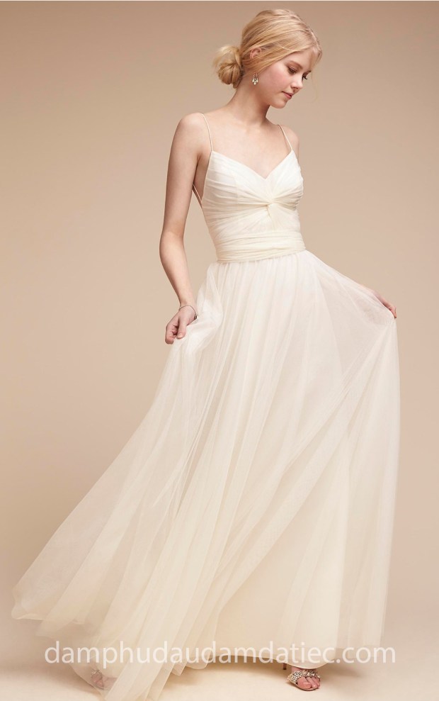 may đầm phụ dâu đẹp sài gòn đầm phụ dâu xếp li BHLDN 2018 xưởng may áo cưới cao cấp meera meera fashion concept