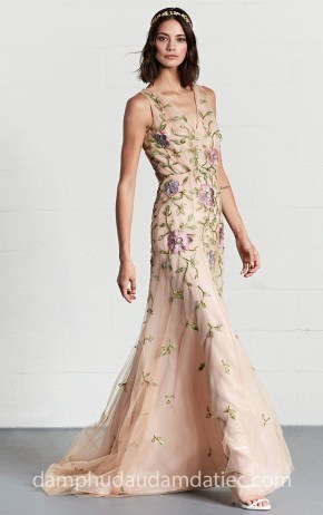 đầm dạ tiệc đẹp TP HCM đầm dạ tiệc 2018 Dennis Basso Resort địa chỉ may đầm dạ tiệc đẹp xưởng may áo cưới cao cấp Meera Meera Fashion Concept