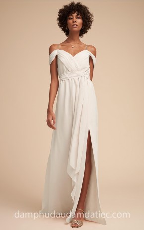 địa chỉ may đầm phụ dâu đẹp sài gòn đầm phụ dâu xẻ tà BHLDN 2018 xưởng may áo cưới cao cấp meera meera fashion concept