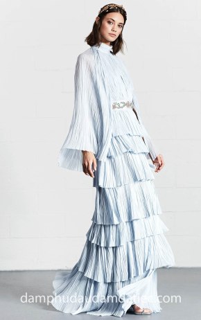 may đầm dạ tiệc đẹp tp hcm đầm tay dài Dennis-Basso-Resort-18 váy dạ hội sài gòn meera meera fashion concept