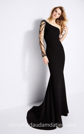 may đầm dạ hội đẹp tp hcm đầm lệch vai Pronovias 18 gIA xưởng may đầm dạ tiệc áo cưới meera meera