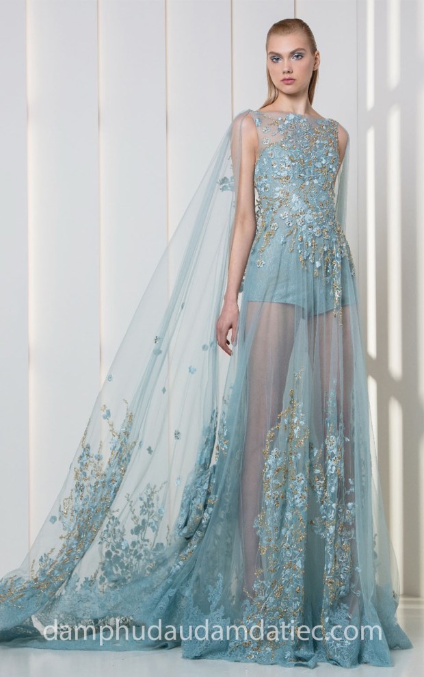 đầm dạ tiệc cape xuyên thấu đính đá táo bạo Tony-Ward-PAP may đầm dạ tiệc đẹp tp hcm áo cưới meera meera fashion concept