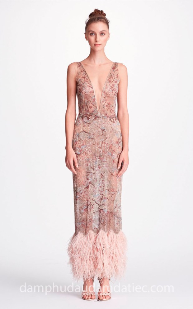 may đầm dạ tiệc đẹp tp hcm Marchesa SS18 Evening xưởng may váy cưới cao cấp meera meera fashion concept