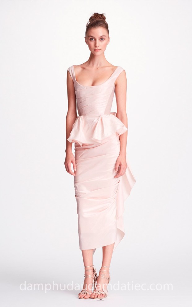 xuong may ao cuoi cao cap meera meera fashion concept dam da tiec Marchesa SS18 Evening M21919 may dam da hoi dep sai gon