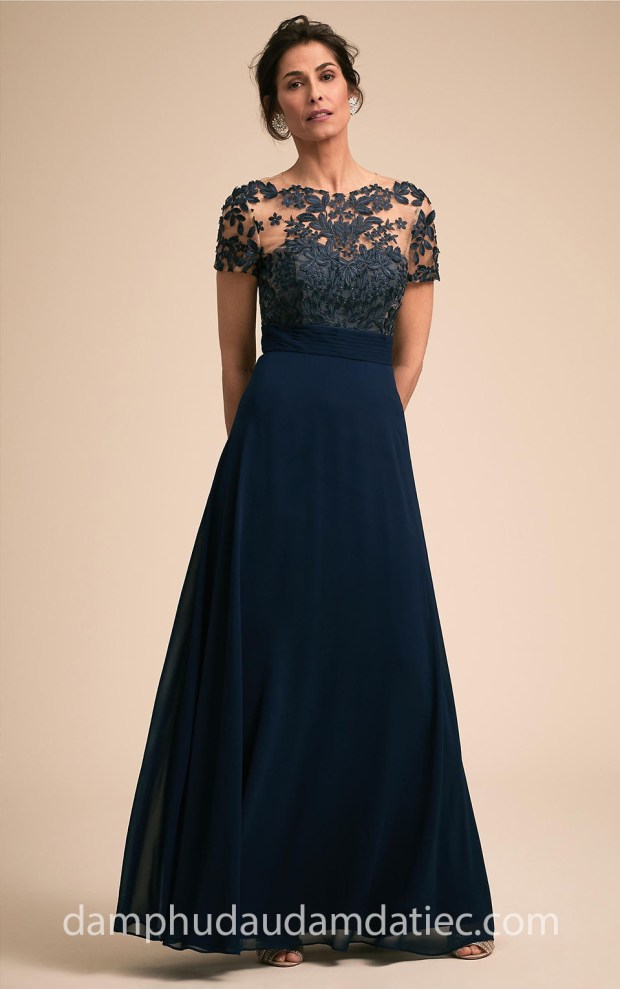 đầm dạ tiệc ren cho mẹ cô dâu BHLDN 2018 Guthrie may đầm dạ tiệc đẹp tp hcm áo cưới meera meera