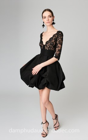 may đầm dạ tiệc đẹp tp hcm sài gòn áo cưới meera meera bridal đầm ngắn Oscar CORDED DRESS 4490