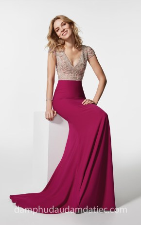 may đầm dạ tiệc đẹp tp hcm xưởng áo cưới cao cấp meera meera đầm đuôi cá Pronovias 18 gremia