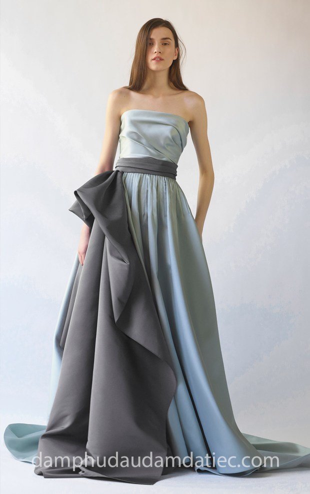 may đầm dạ hội đẹp tp hcm sài gòn Reem Acra Fall18 xưởng may đầm cưới meera meera bridal