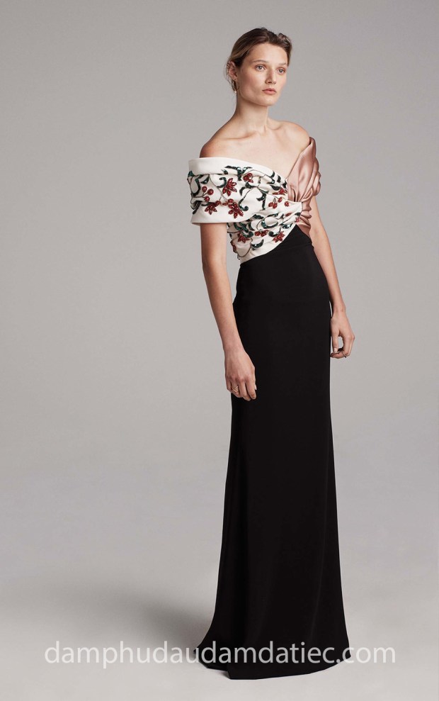 may đầm dạ tiệc đẹp tp hcm sài gòn áo cưới meera meera fashion concept đầm dạ hội trễ vai Elizabeth-Kennedy-Spring-2018