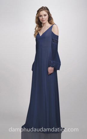 xưởng may áo cưới đầm phụ dâu cao cấp meera meera fashion concept đầm trễ vai Theia 2018 Astor