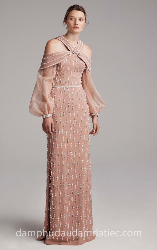 xưởng may đầm dạ hội đẹp tp hcm sài gòn áo cưới meera meera fashion concept đầm dạ tiệc đính đá Elizabeth-Kennedy-Spring-2018