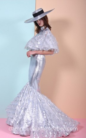 xưởng may đầm dạ hội đẹp sài gòn tp hcm áo cưới meera meera fashion concept đầm đuôi cá trumpet ánh bạc Christian Siriano Resort 2018 42