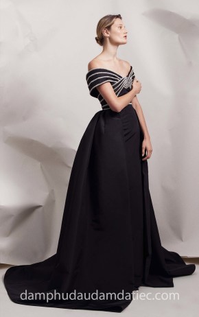 xưởng may đầm dạ tiệc đẹp sài gòn tp hcm váy cưới meera meera bridal đầm công nương trễ vai Elizabeth-Kennedy-Spring-2018