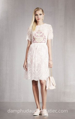xưởng may đầm dạ tiệc đẹp tp hcm sài gòn meera meera bridal váy thêu ren ngắn GEORGES-HOBEIKA-RTW-SS-18