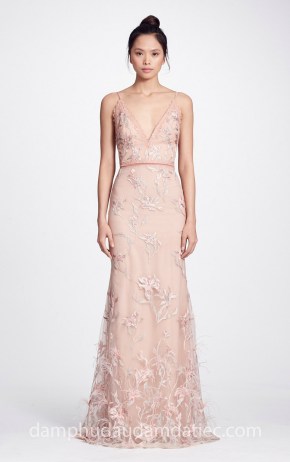 áo cưới meera meera fashion concept xưởng may đầm dạ teic65 đẹp sài gòn đầm đính lông chim Marchesa Notte Fall 2018