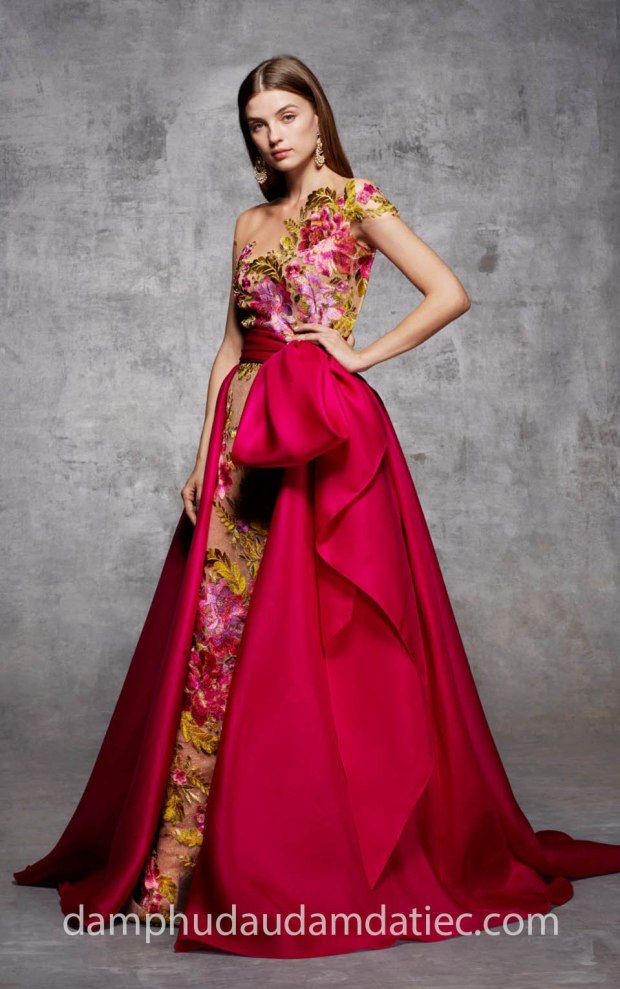 đầm dạ hội đẹp 2018 MARCHESA-PF18-LOOK7 may đầm dạ hội dạ tiệc đẹp tp hcm sài gòn áo cưới meera meera bridal