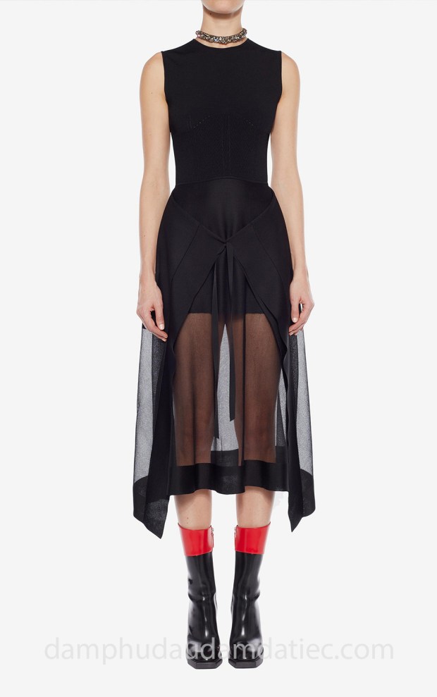 đầm dạ tiệc dạ hội đẹp tp hcm sài gòn áo cưới meera meera Alexander McQueen Fall 2018 Sheer