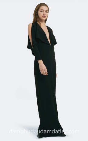 đầm dạ tiệc đẹp AQ AQ 2018 Larissa Deep Plunge_5 may đầm dạ tiệc sài gòn tp hcm meera meera bridal