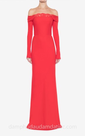 may đầm dạ tiệc đẹp tp hcm sài gòn áo cưới meera meera bridal đầm trễ vai Alexander McQueen PreFall 2018 Off