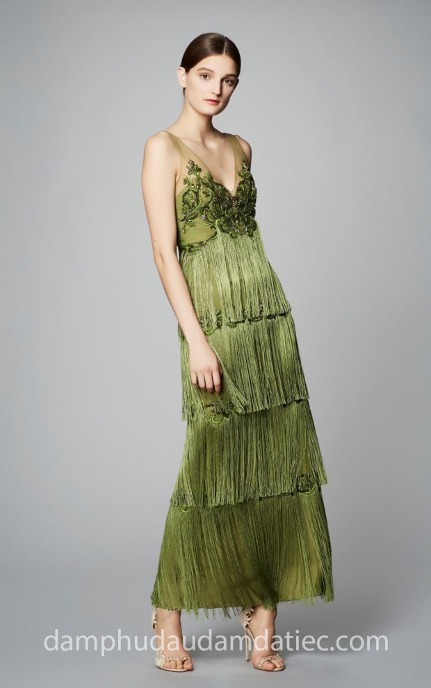 may đầm dạ tiệc đẹp tp hcm sài gòn áo cưới meera meera đầm tua rua Marchesa Notte Pre Fall LOOK-1-1