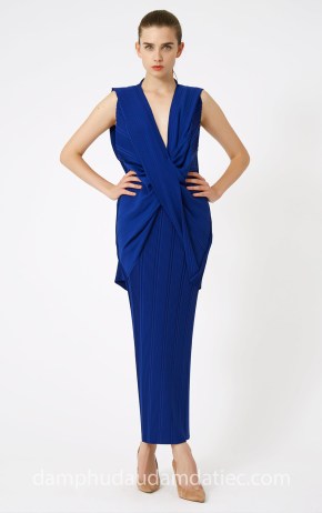 xưởng may đầm dạ tiệc đẹp sài gòn tp hcm meera meera fashion concept váy suôn AQ AQ 2018 Olivia Pleated_2