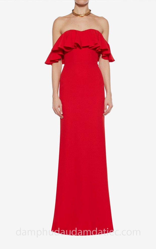 xưởng may đầm dạ tiệc đẹp tp hcm sài gòn áo cưới meera meera fashion concept váy đuôi cá Alexander McQueen Fall 2018 Off