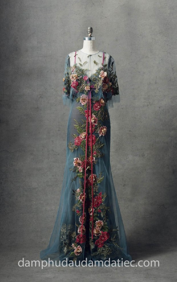 đầm dạ hội đẹp tp hcm sài gòn meera meera fashion concept đầm tuyn MARCHESA Fall 2018-Look 13