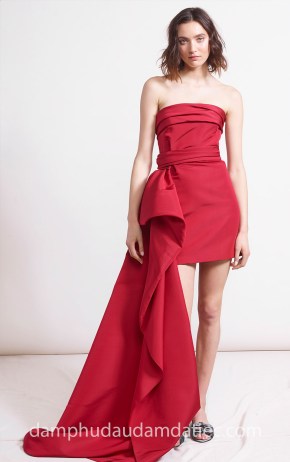 đầm dạ tiệc ấn tượng Reem Acra PreF18 look-1 xưởng may đầm dạ tiệc đẹp tp hcm sài gòn meera meera fashion concept