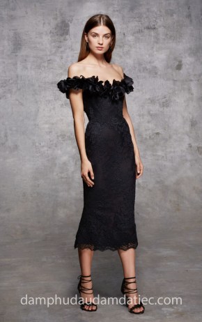 đầm dạ tiệc trễ vai MARCHESA-PF18-LOOK2 áo cưới meera meera fashion concept