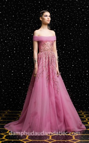 may đầm dạ hội dạ tiệc đẹp tp hcm sài gòn meera meera fashion concept đầm trễ vai GEORGES-HOBEIKA-RTW-AW-1819