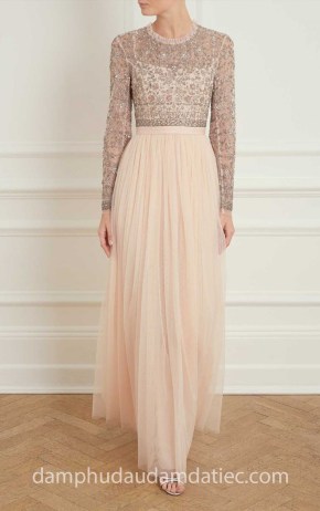 may đầm dạ tiệc đẹp tp hcm sài gòn áo cưới meera meera đầm dài Needle and Thread 2018 Andromeda Long