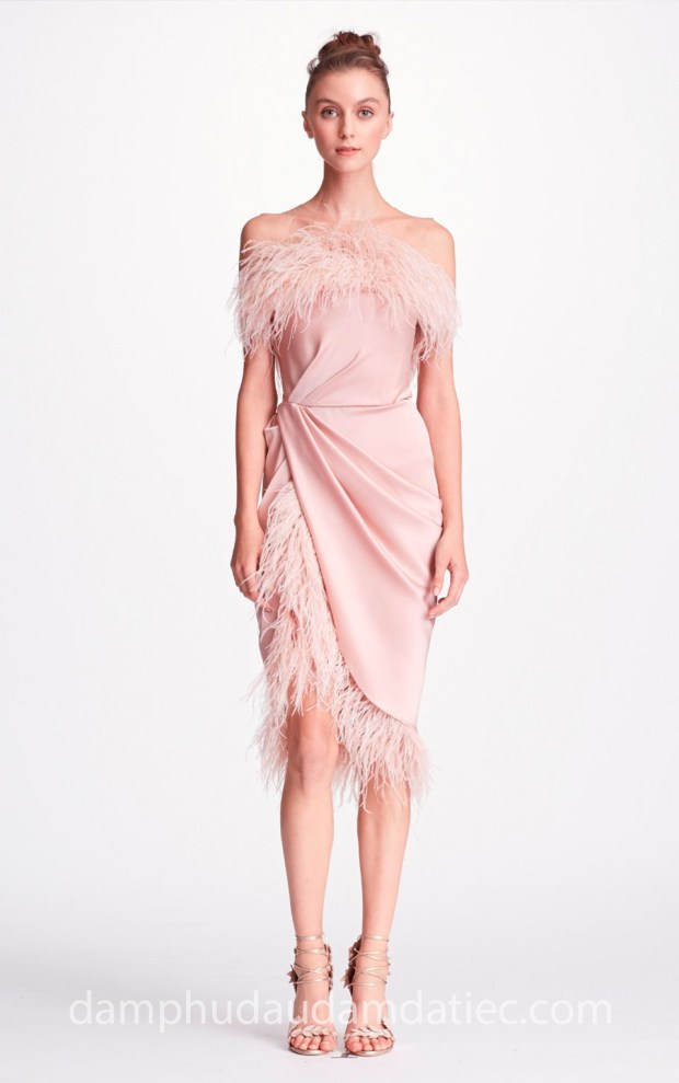 may dam da tiec dep tp hcm sai gon ao cuoi meera meera fashion concept dam ngan Marchesa SS18 Evening M21924