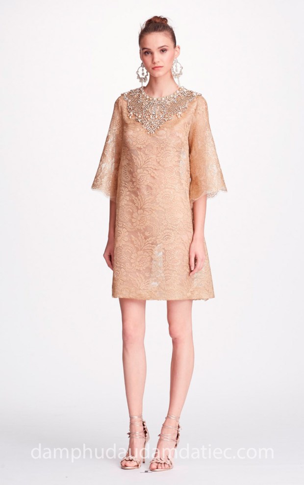 meera meera bridal đầm dạ tiệc ngắn Marchesa SS18 Evening M21922 may đầm dạ hội đẹp sài gòn áo cưới meera meera fashion concept