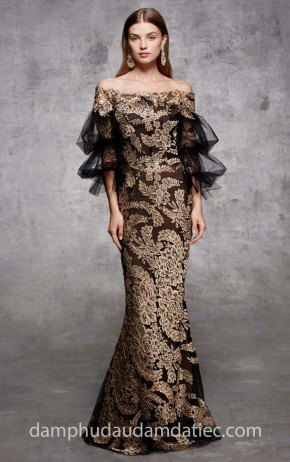 meera meera bridal may đầm dạ hội đẹp tp hcm sài gòn đầm đuôi cá MARCHESA-PF18-LOOK38