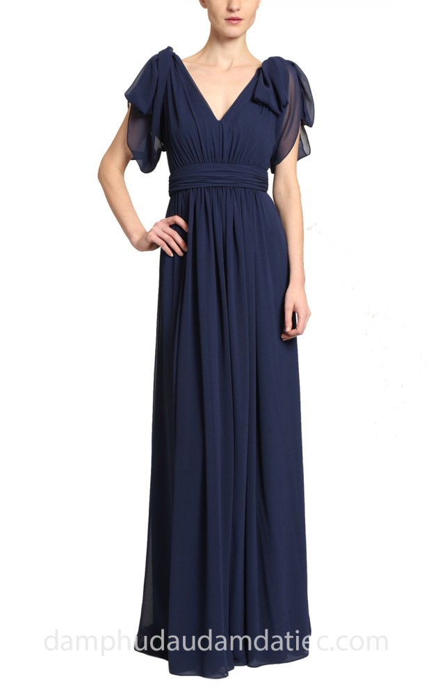 đầm dạ tiệc Badgley Mischka Georgette xưởng may đầm dạ tiệc tp hcm sai gon áo cưới meera meera