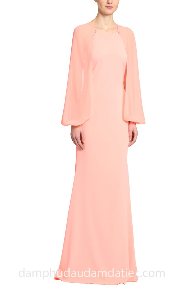 may dam da tiec dep tp hcm sai gon ao cuoi meera meera bridal Badgley Mischka Crepe