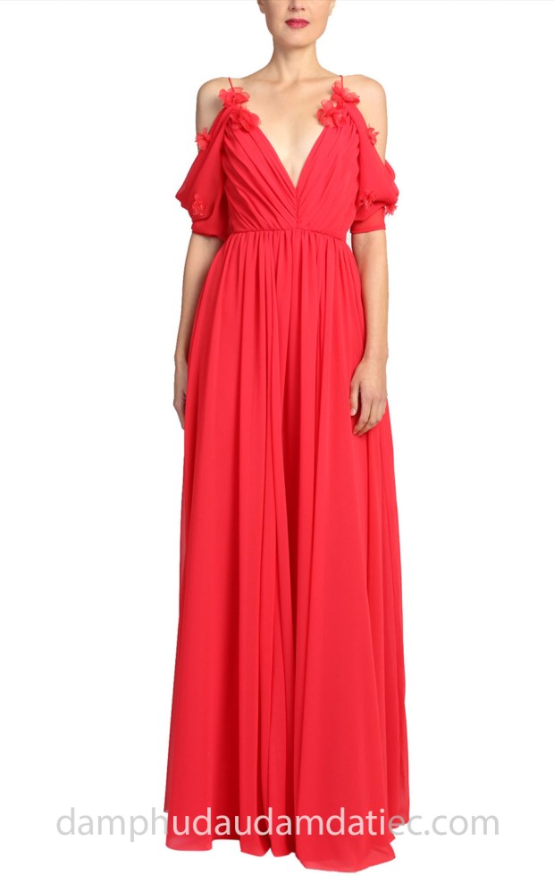 may dam da tiec da hoi dep sai gon tp hcm ao cuoi meera meera bridal dam 2 day sexy Badgley Mischka Draped