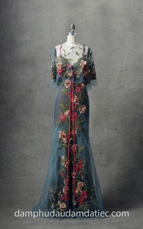 xuong may ao cuoi dam da tiec cao cap tp hcm meera meera bridal vay cuoi an tuong MARCHESA Fall 2018-Look 13