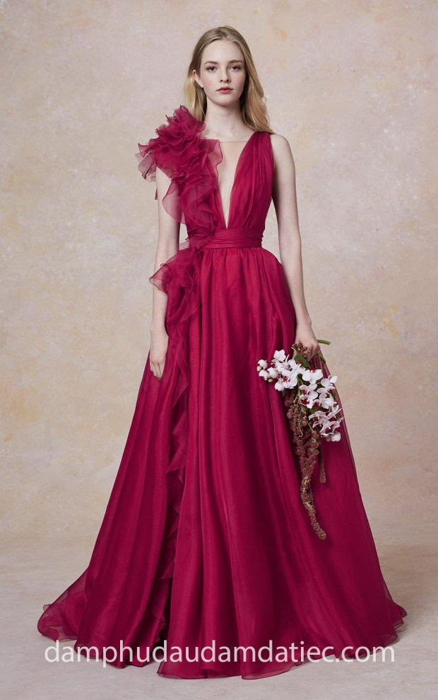 xuong may ao cuoi dam da tiec tp hcm sai gon meera meera fashion concept vay cong chua Marchesa Resort 2019 LOOK-17